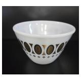 Rare Fred Press Fire King Mixing Bowl vtg