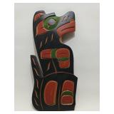 Haida Kwakwakaï¿½wakw Wolf Plaque-Tom Whonnock