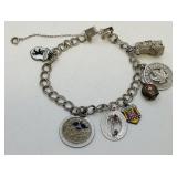 VTG Multi-Charm Travel Souvenir Bracelet