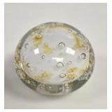 Signed Edward Ronan USA Art Glass Paperweight