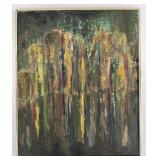 Vintage 1960ï¿½s Abstract Oil Painting