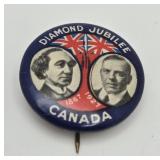 1927 Canada Diamond Jubilee Pinback Button