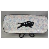 Signed Native Veran Pardeahtan MFA Bison Platter