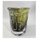 Rare Orrefors Ariel Faces Vase Ingeborg Ludin