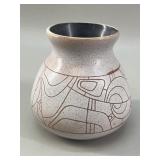 MCM Israeli Lapid Pottery Sgraffito Vase