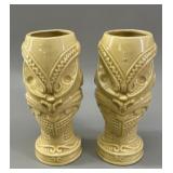 2 Orchids of Hawaii Tiki Headhunter Mugs