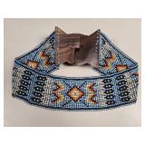 Native American Beaded Tumpline vtg