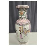 Large Chinese Famille Rose Export Porcelain Vase