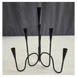 MCM Brutalist Wrought Candle Holder Candelabra