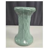 Antique Green McCoy Quilted Diamond Pedestal