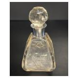 Edwardian Silver-Collared Cut Glass Scent Bottle