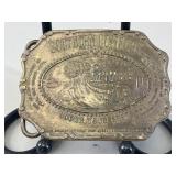 Southern Comfort Brass Belt Buckle by E. Gaylord