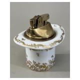 Limoges French Porcelain Table Top Hat Lighter