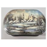 Fedoskino School Hand-Painted Russian Lacquer Box