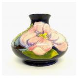 Vtg Moorcroft Art Pottery Magnolia Floral Squat