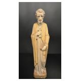 Italian ARNI Wood Carved Religious Saint Sculpture