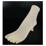 VTG Frosted Glass Foot Figurine