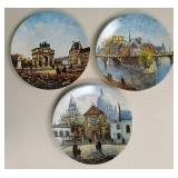 Louis Dali D'Arceau-Limoges Paris Plates, Set of 3