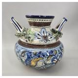 Antique Ittalian Majoliea Amphora ' As Is'