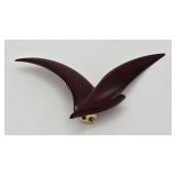 Lucite Buch & Deichmann Denmark Bird Brooch vtg