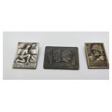 3 Antique 1935-39-41 Swiss Military Pins
