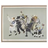 A limited edition watercolour numbered 23/25.