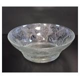 KIG Indonesia Clear Glass Tropical Palm Tree Bowl