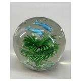 Dynasty Gallery Glass Dolphin Paperweight