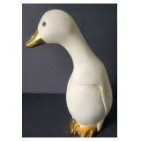 Pauline Pelletier - ceramic duck with 24kt gold