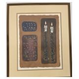 Farhi 'Sabbath Light' Embossed Lithograph