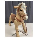 Vintage Marx Toys Plastic Ride-On Horse with