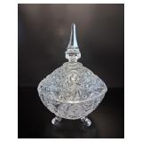 Bohemia Crystal Pinwheel Cut Candy Dish