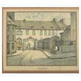 Paul Caron 'The Seminary, Quebec City' Framed