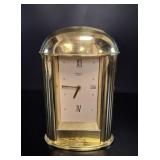 Birks Brass Quartz Dome Mantel Clock