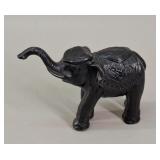 Black Composition Elephant Figurine