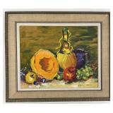MCM Still Life Oil Painting B. Greenfield