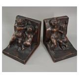 Antique Kathodian Bronze Works KBW Bookends