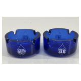 Goccia Blu Cobalt Blue Glass Ashtrays