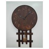 C1900 Sessions Mission Oak Wall Clock