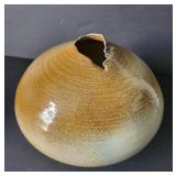 Cathi Jefferson - ceramic glazed vase signed w