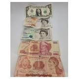 Global Banknotes: US, Bank of England, Mexico,