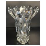 Large French Art Vannes France Crystal Vase
