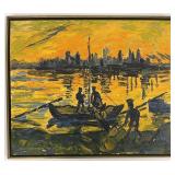 B. Greenfield Oil on board Painting, 1967
