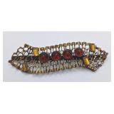 Mid-Century Brutalist Mesh Brooch,