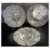 Mikasa Walther Glas Clear and Frosted Plates
