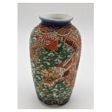 Kutani Terabayashi Moriage Dragon Vase