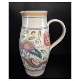 Art Deco Poole Pottery AP Pattern Floral Pitcher