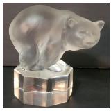 Crystal Paperweight bear Natchmann creatures m