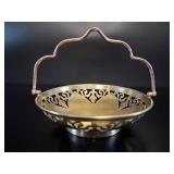 Silverplate Candy Basket vtg