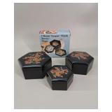 Lacquer Finish Nesting Boxes vtg